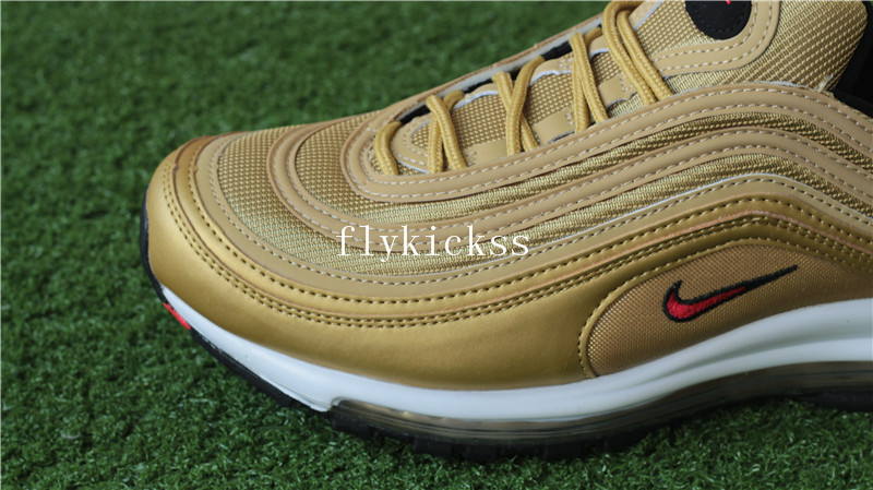 Authentic Nike Air Max 97 OG Gold Metallic Gold